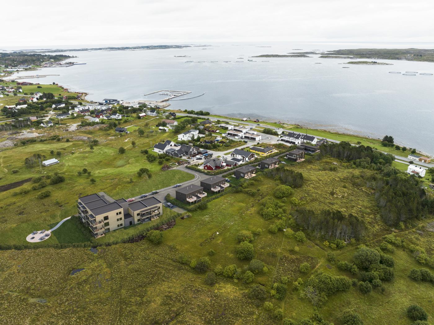 Boligprosjekt på Frøya av Nordbohus Systembygg