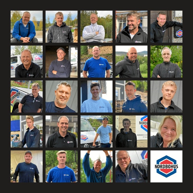 Bilde av ansatte i Nordbohus Kongsvinger 2020