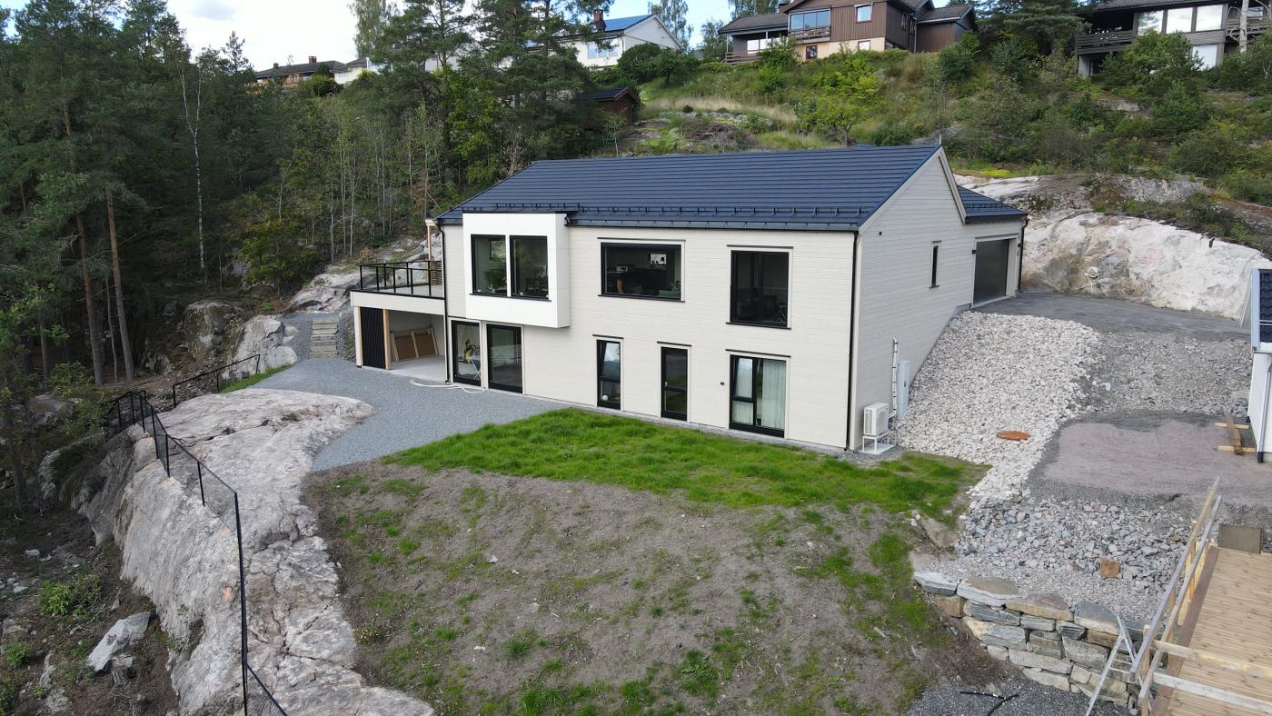 Hus bygd av Nordbohus i Skien