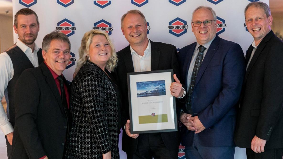 Nordbohus Kongsvinger ble hedret som Årets bedrift 2018 i Nordbohus