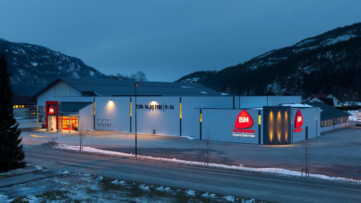 Bilde av Byggmakker Seljord sitt flotte butikkanlegg