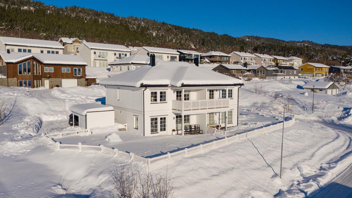 Nordbohus har bygd tomannsboliger og firemannsboliger i Elgsåslia i Molde