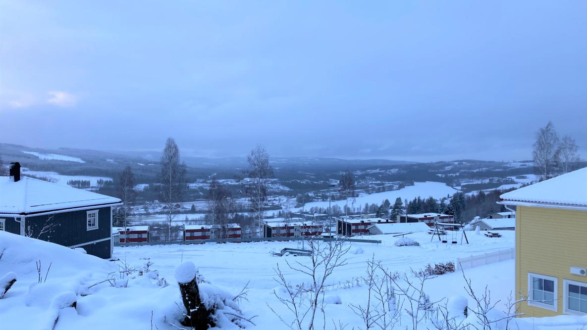 Bilde av utsikt fra Solbakken boligområde