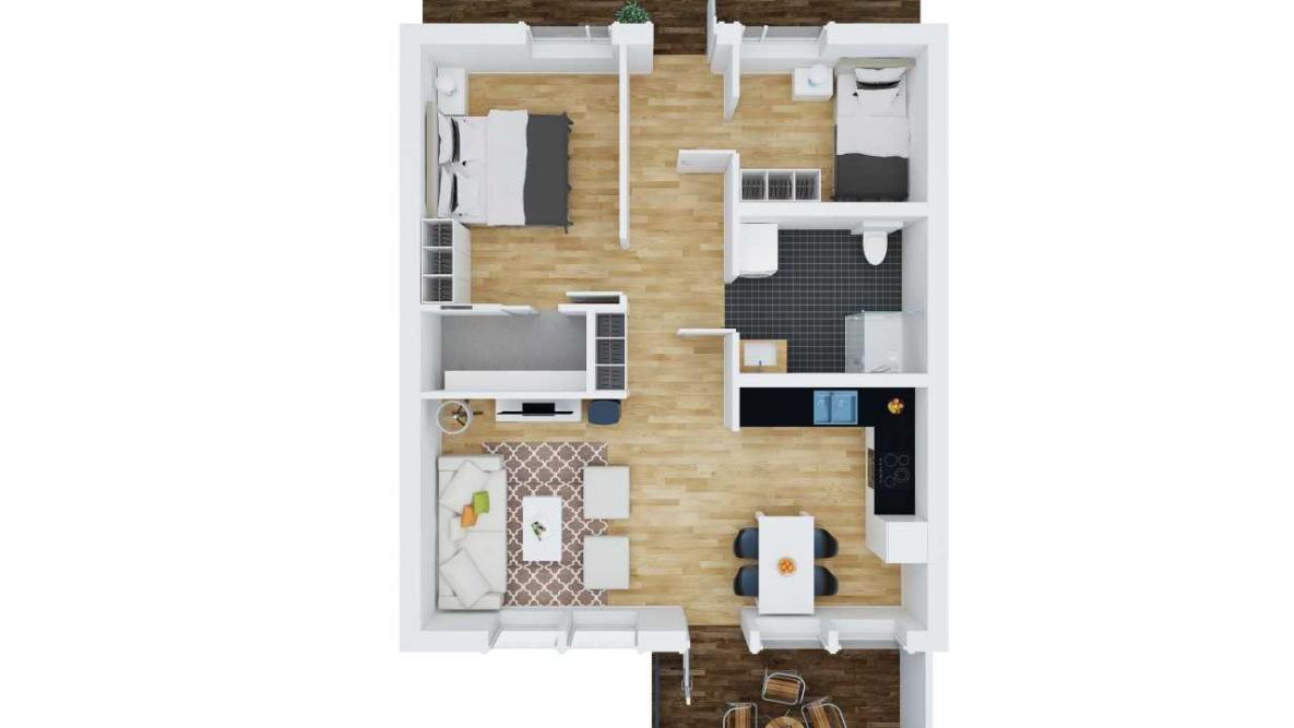 Bilde av leilighet i 6 mannsbolig 