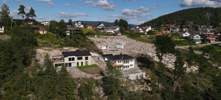 To hus i boligfeltet Solsida Åfoss Vest